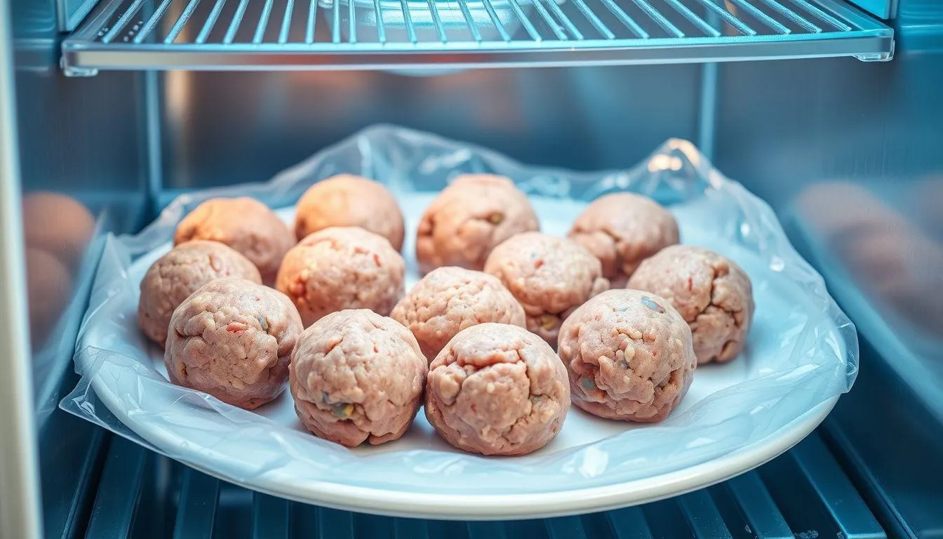 Cara Menyimpan Adonan Bakso di Kulkas (c) Ilustrasi AI