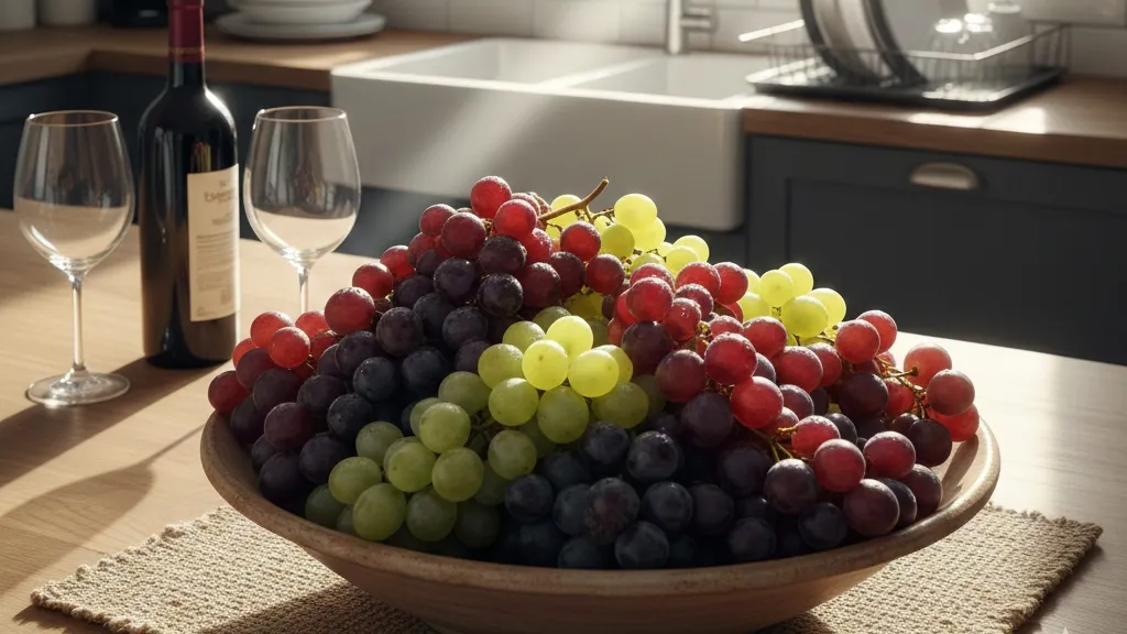 Cara Menyimpan Anggur Tanpa Kulkas (c) Ilustrasi AI