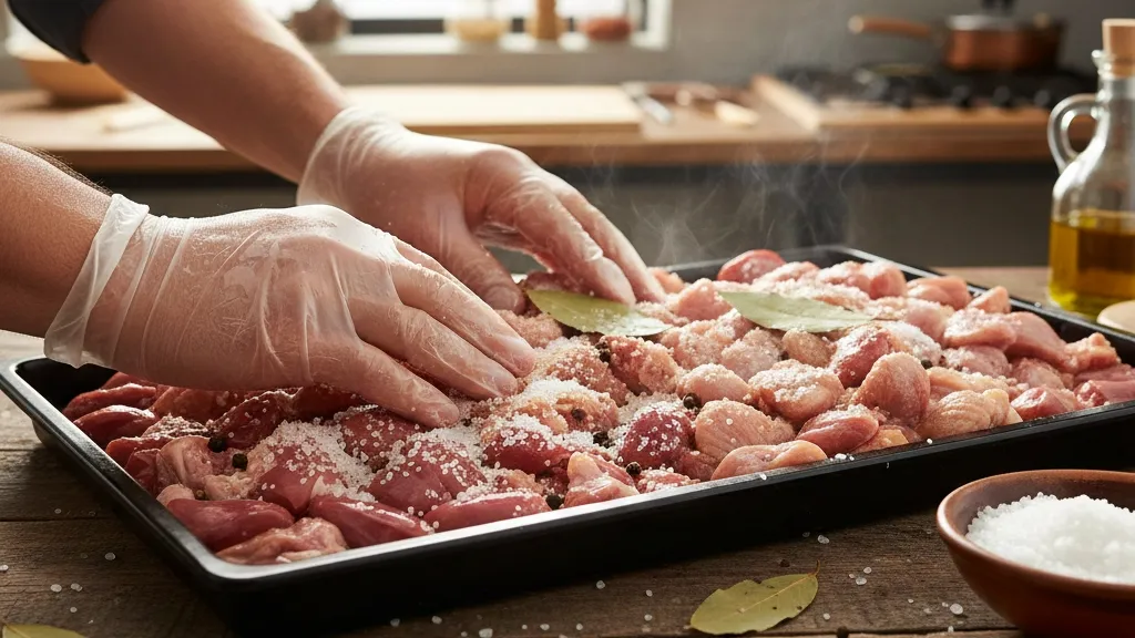 Cara Menyimpan Ati Ampela Tanpa Kulkas dengan Metode Penggaraman (c) Ilustrasi AI