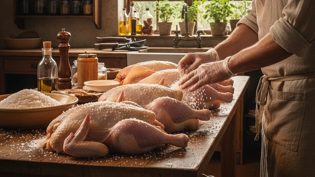 Cara Menyimpan Ayam Tanpa Kulkas (c) Ilustrasi AI