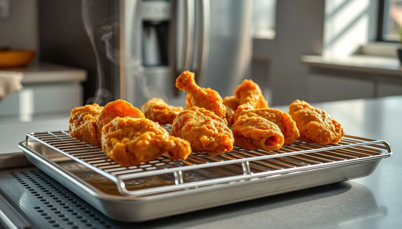 Cara Menyimpan Ayam Goreng di Kulkas untuk Jangka Pendek (c) Ilustrasi AI