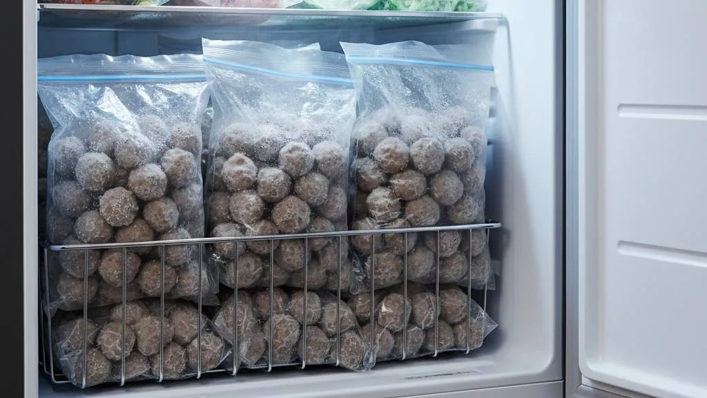 Cara Menyimpan Bakso di Kulkas dan Freezer (c) Ilustrasi AI