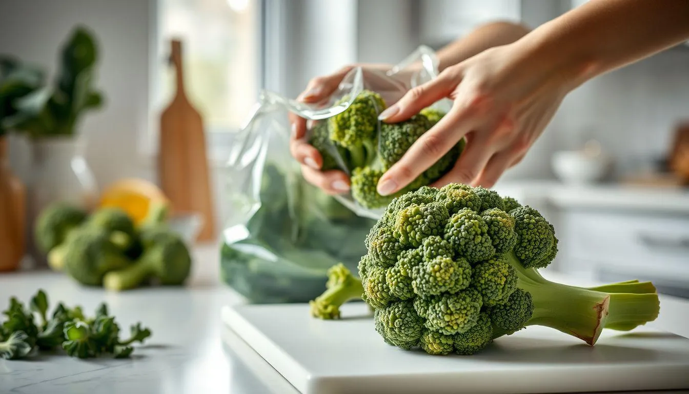 Persiapan Brokoli Sebelum Disimpan (c) Ilustrasi AI