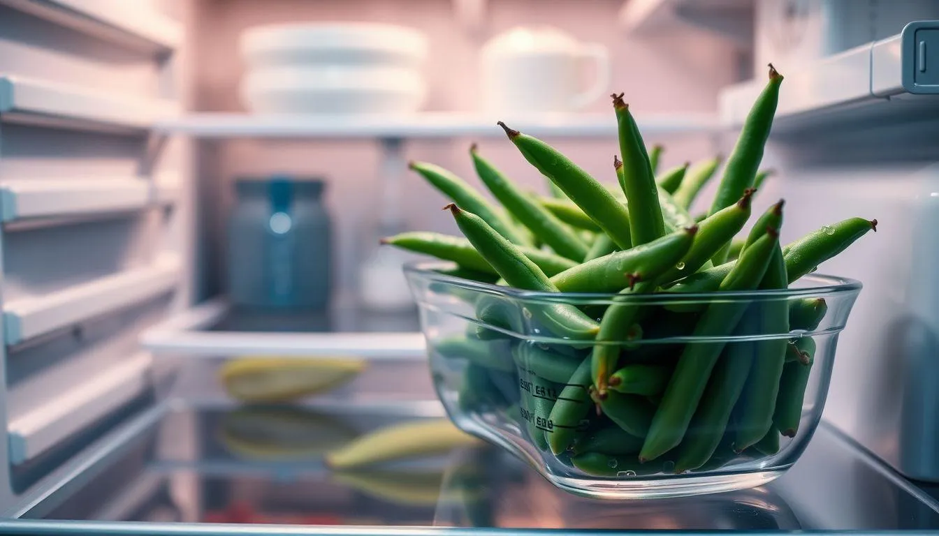 Cara Menyimpan Buncis di Kulkas (c) Ilustrasi AI