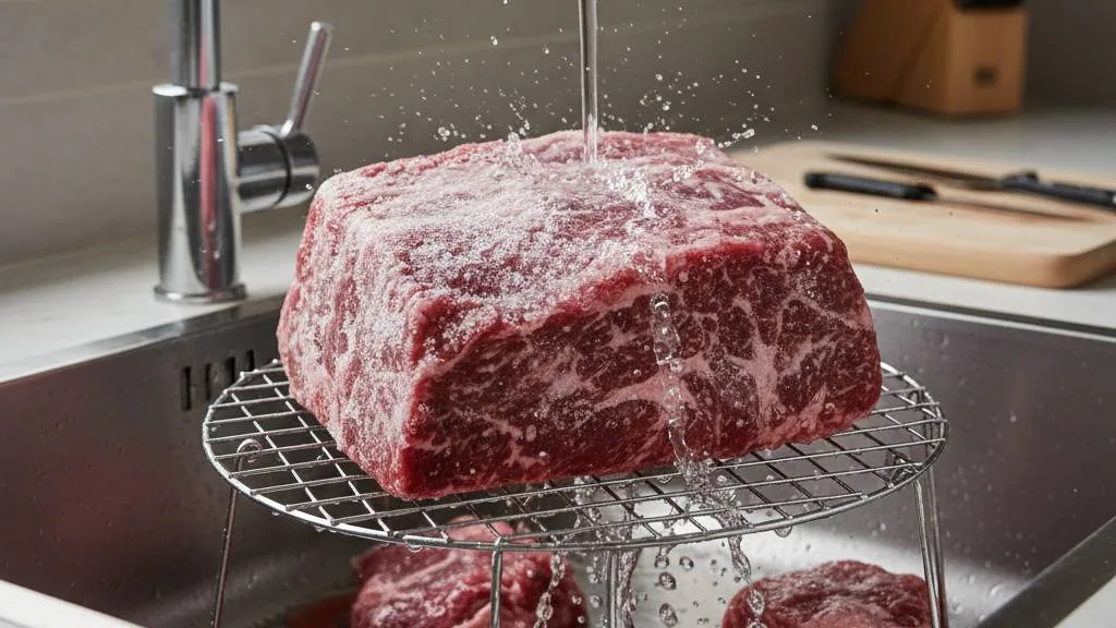 Cara Mencairkan dan Mengolah Daging yang Telah Disimpan (c) Ilustrasi AI