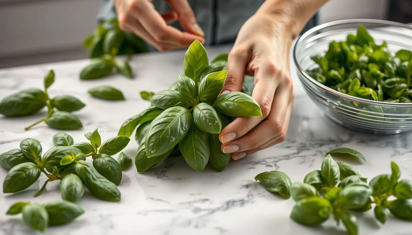 Cara Menyimpan Daun Kemangi di Kulkas (c) Ilustrasi AI