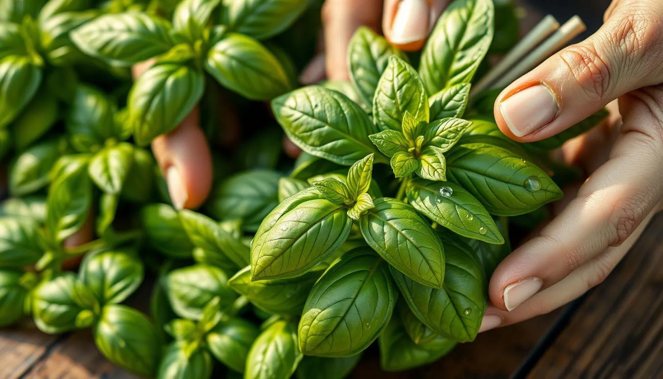 Tips Memilih Daun Kemangi yang Berkualitas (c) Ilustrasi AI