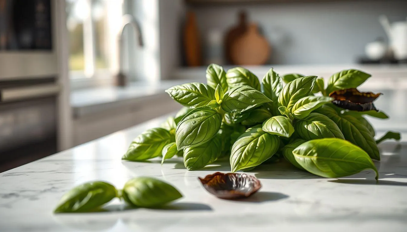 Kesalahan Umum dalam Menyimpan Daun Kemangi (c) Ilustrasi AI