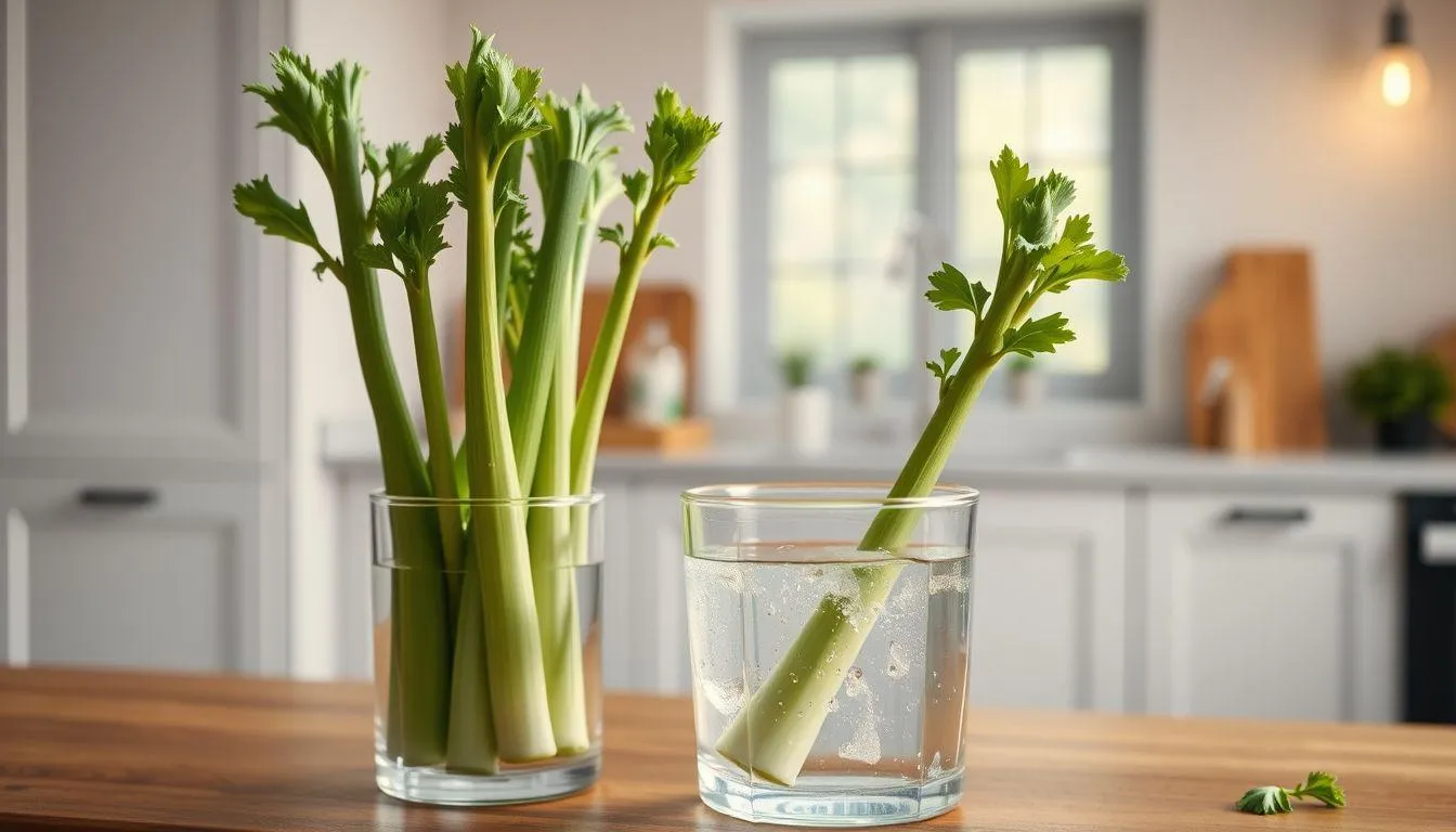 Cara Menyimpan Daun Seledri Tanpa Kulkas Agar Tetap Segar (c) Ilustrasi AI