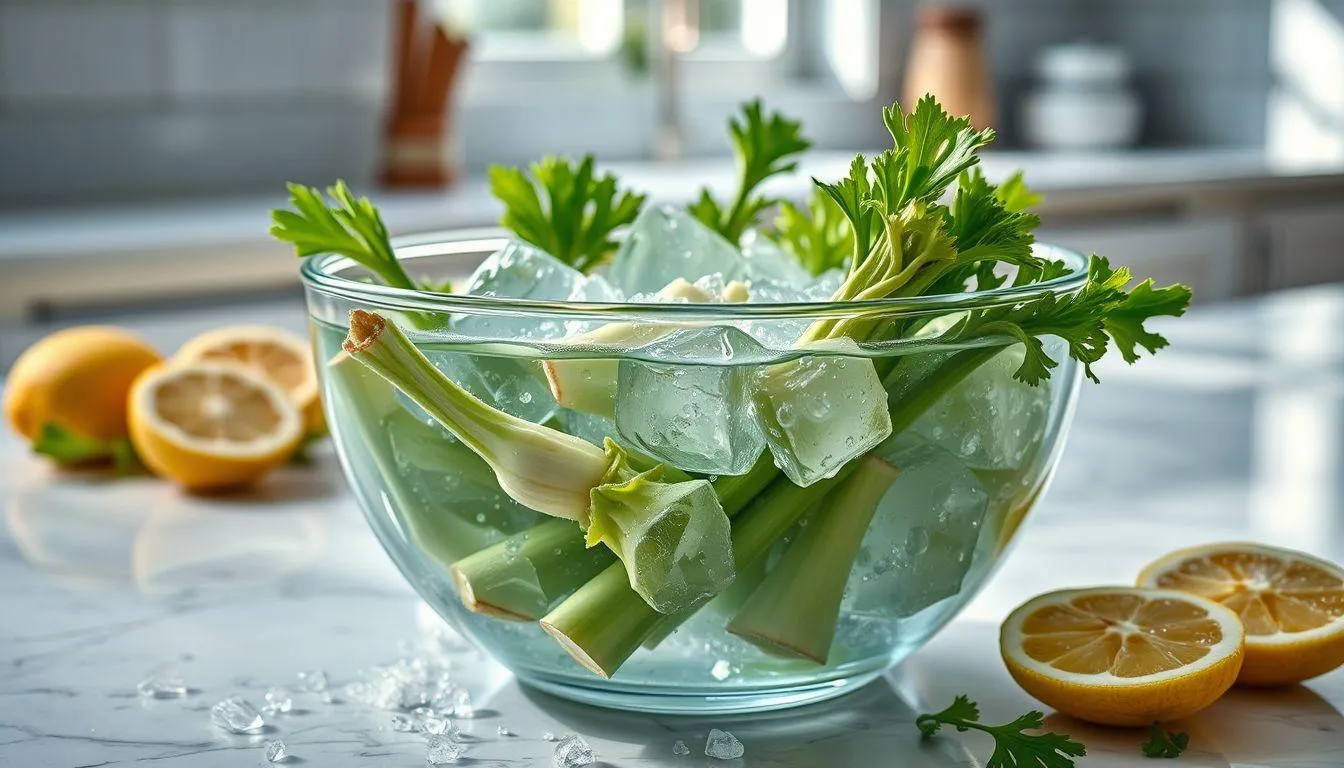 Cara Mengembalikan Kesegaran Seledri yang Mulai Layu (c) Ilustrasi AI