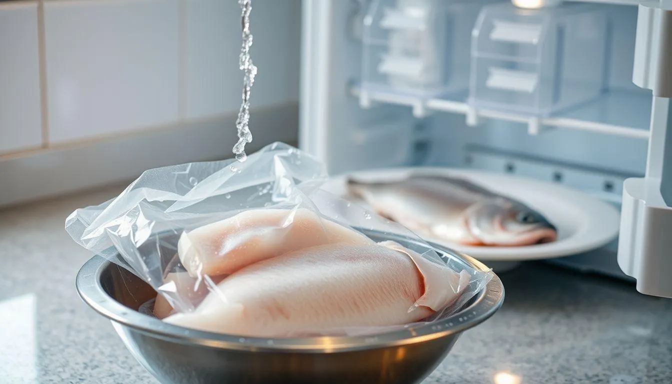 Cara Mencairkan Ikan Beku dengan Aman (c) Ilustrasi AI