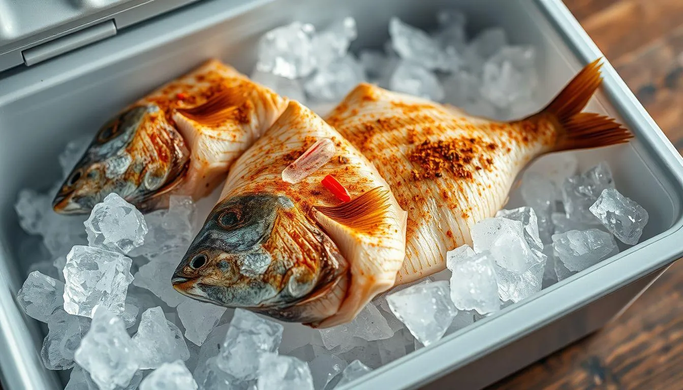 Cara Menyimpan Ikan yang Sudah Dibumbui Tanpa Kulkas (c) Ilustrasi AI