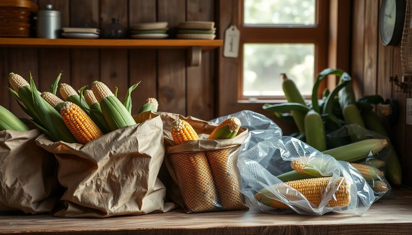 Cara Menyimpan Jagung Tanpa Kulkas (c) Ilustrasi AI