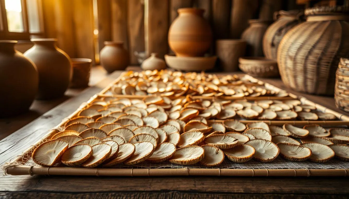 Metode Pengeringan Jamur untuk Penyimpanan Alternatif (c) Ilustrasi AI