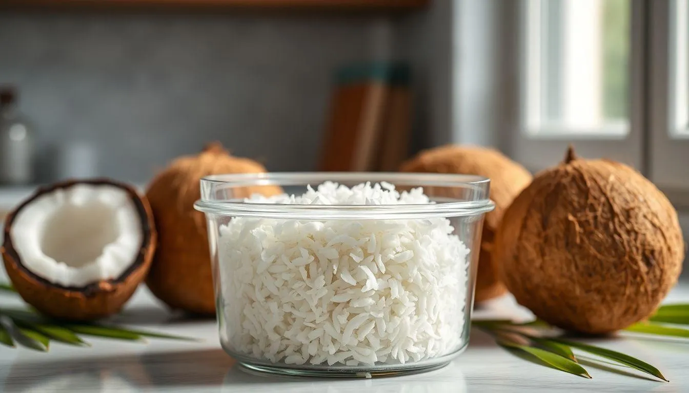 Pengertian dan Pentingnya Penyimpanan Kelapa Parut yang Benar (c) Ilustrasi AI