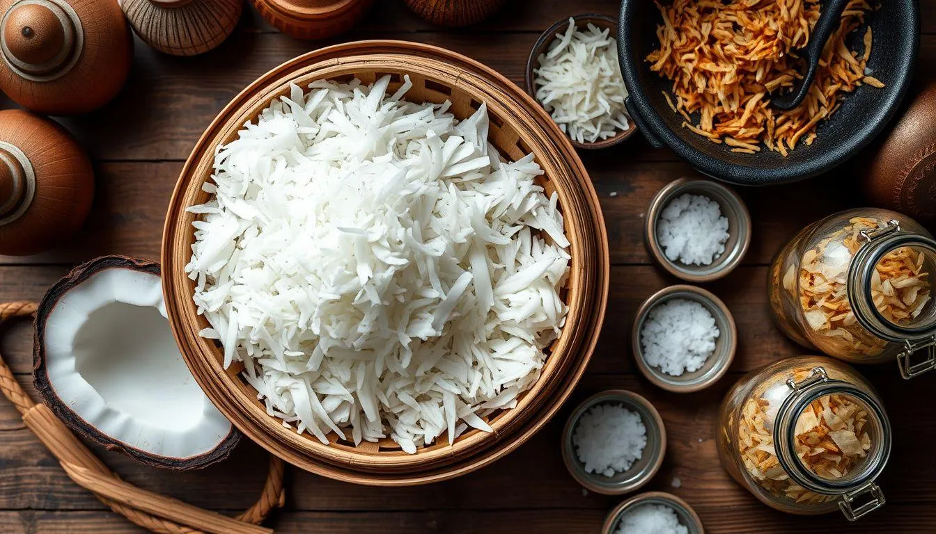 Cara Menyimpan Kelapa Parut Tanpa Kulkas (c) Ilustrasi AI