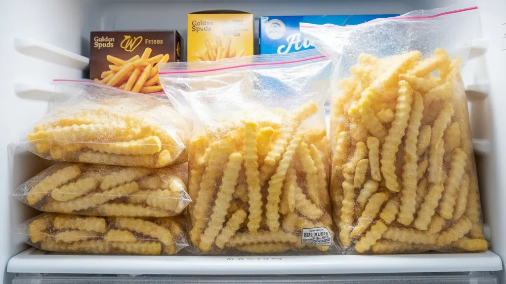 Perbedaan Penyimpanan Kentang Mentah dan Kentang Olahan (c) Ilustrasi AI