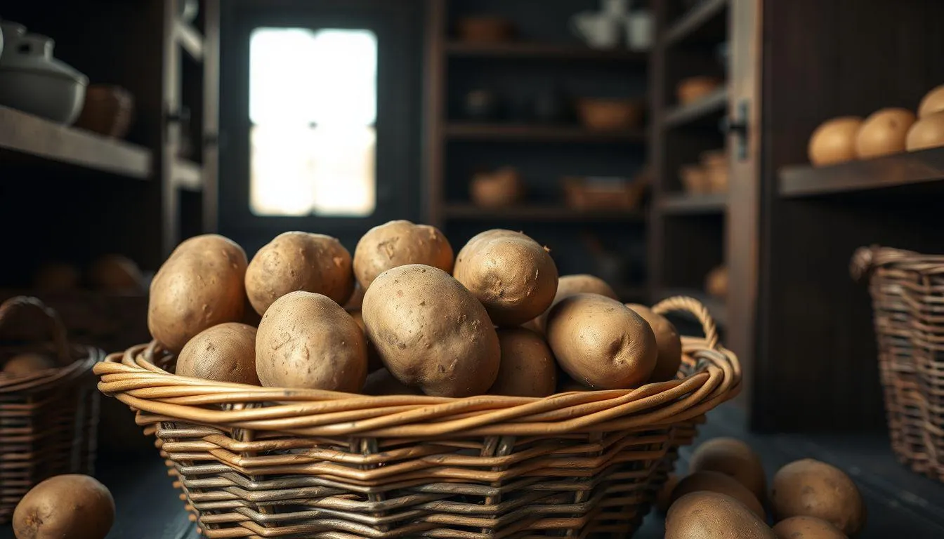 Cara Menyimpan Kentang Tanpa Kulkas (c) Ilustrasi AI