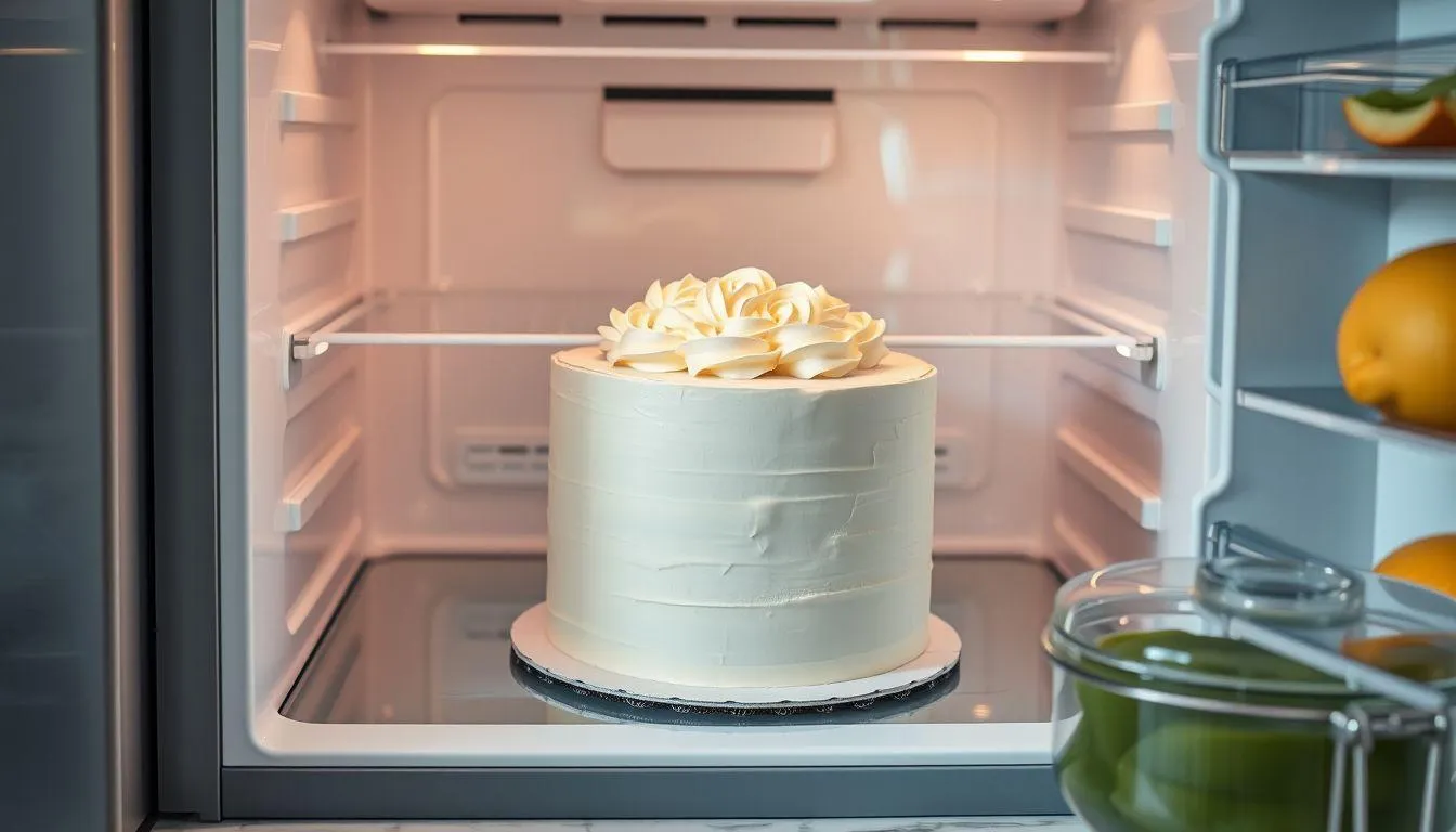 Cara Menyimpan Kue Ulang Tahun di Kulkas (c) Ilustrasi AI