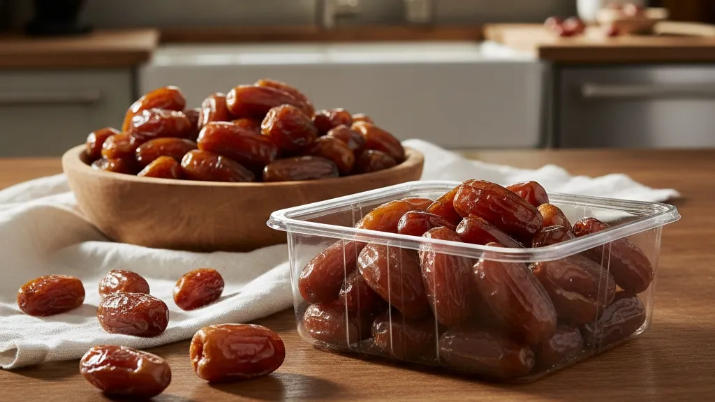 Cara Menyimpan Kurma Tanpa Kulkas (c) Ilustrasi AI