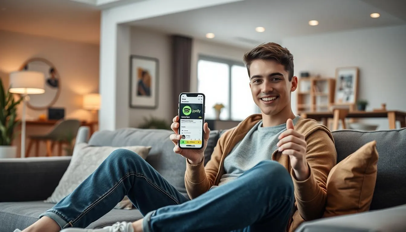 Cara Menyimpan Lagu di Spotify untuk Pengguna iOS (credit:Image by AI)