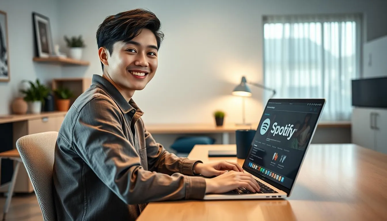 Cara Menyimpan Lagu di Spotify untuk Pengguna Desktop (credit:Image by AI)
