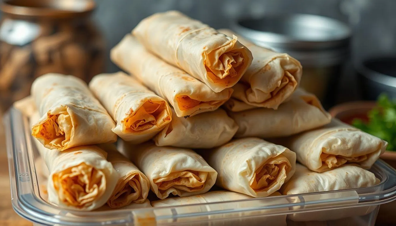 Kesalahan Umum dalam Menyimpan Lumpia Mentah (c) Ilustrasi AI