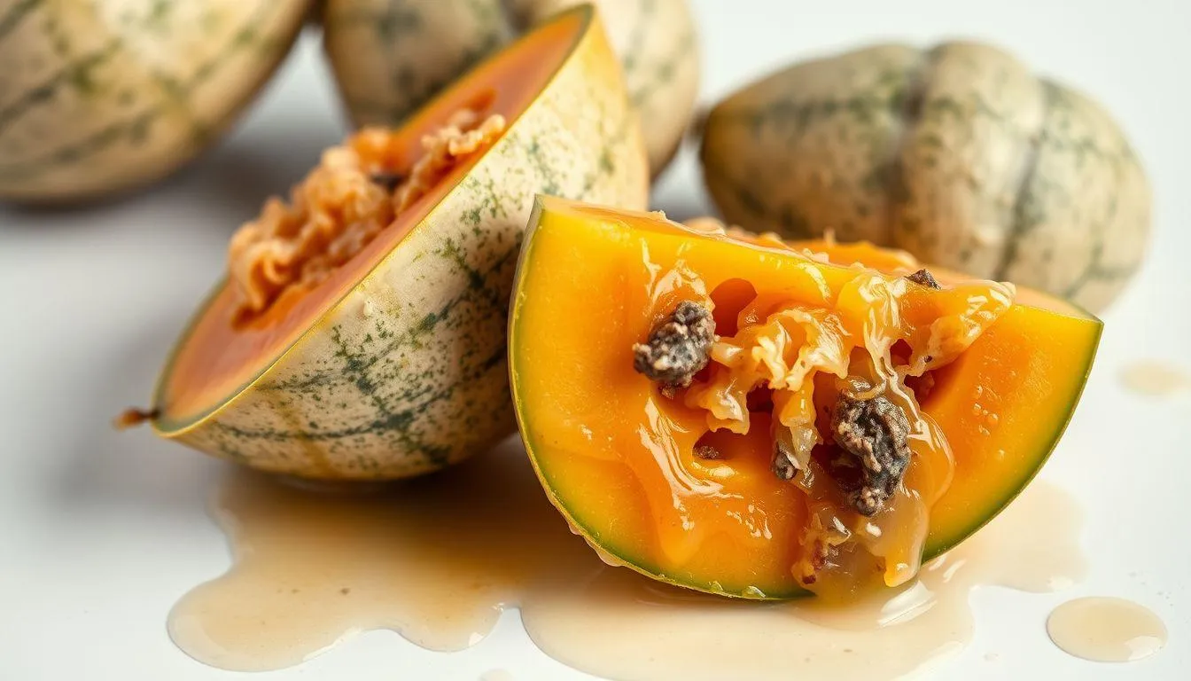 Tanda-Tanda Melon Potong Tidak Layak Konsumsi (c) Ilustrasi AI