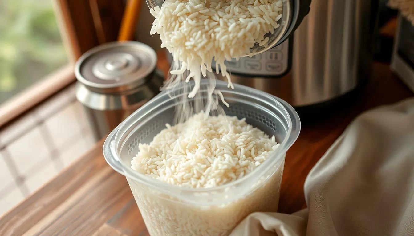 Cara Menyimpan Nasi Tanpa Kulkas Agar Tidak Basi (c) Ilustrasi AI