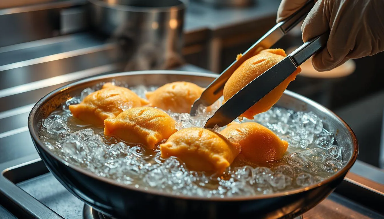 Persiapan Menggoreng Pastel dari Penyimpanan (c) Ilustrasi AI