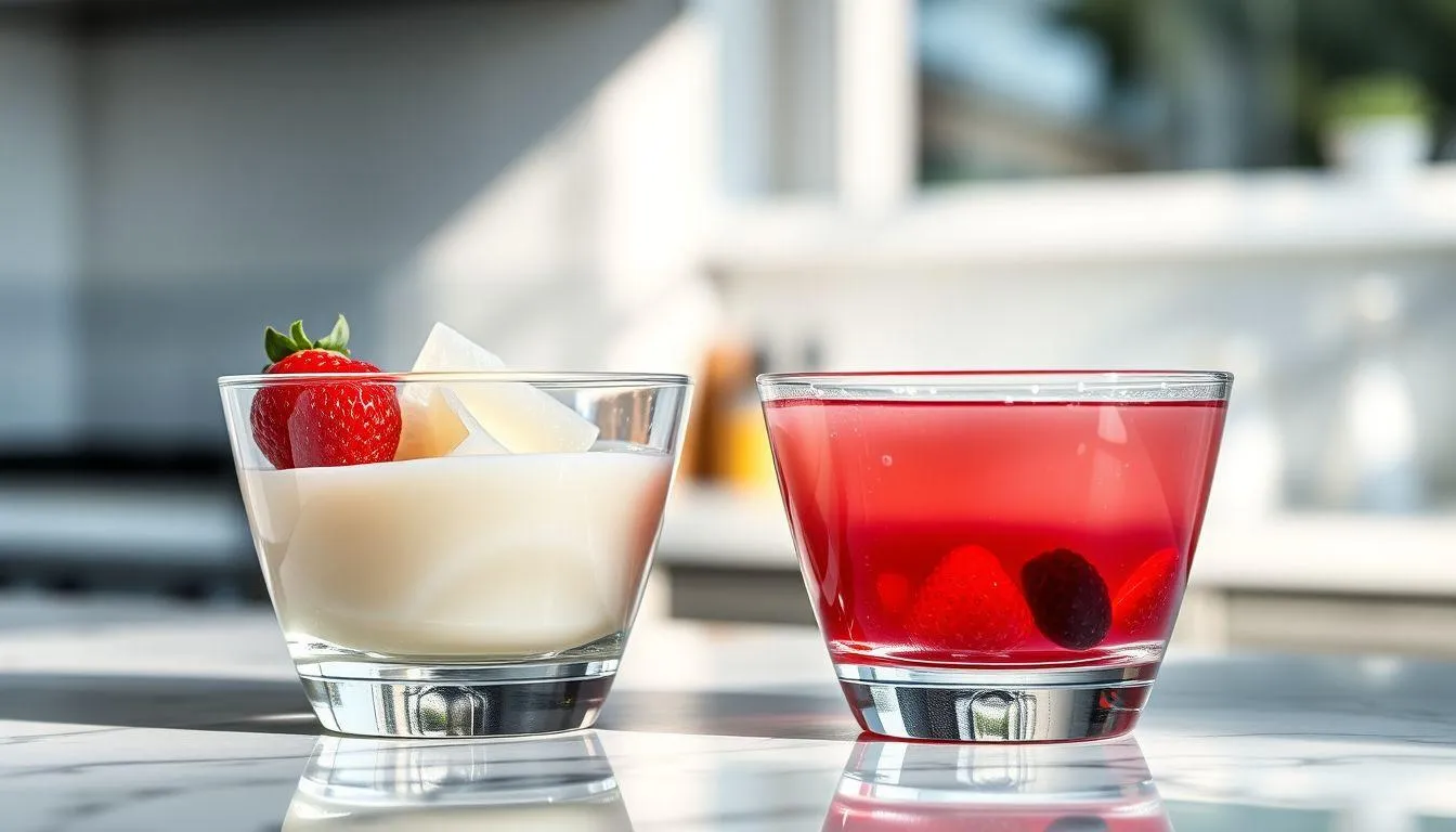 Perbedaan Penyimpanan Pudding Berbasis Agar-Agar dan Gelatin (c) Ilustrasi AI