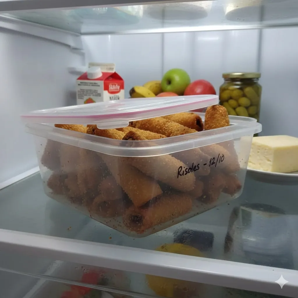 Cara Menyimpan Risol di Kulkas dengan Benar (c) Ilustrasi AI