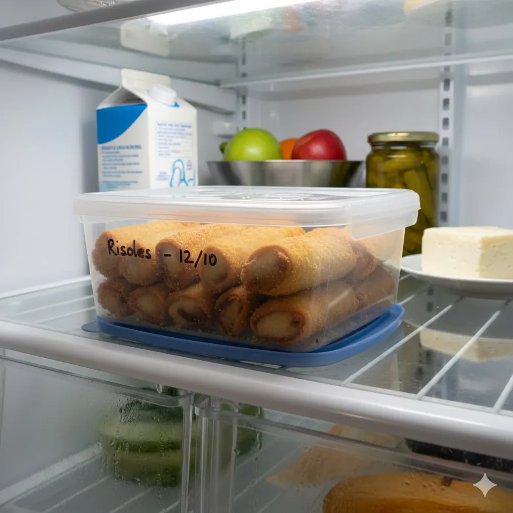 Cara Menyimpan Risol Tanpa Kulkas (c) Ilustrasi AI