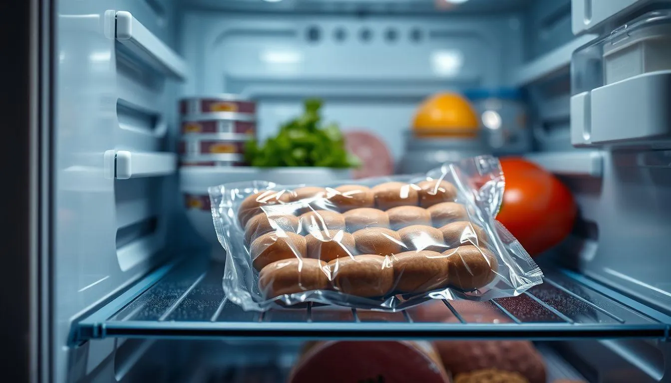 Cara Menyimpan Sosis di Kulkas (c) Ilustrasi AI