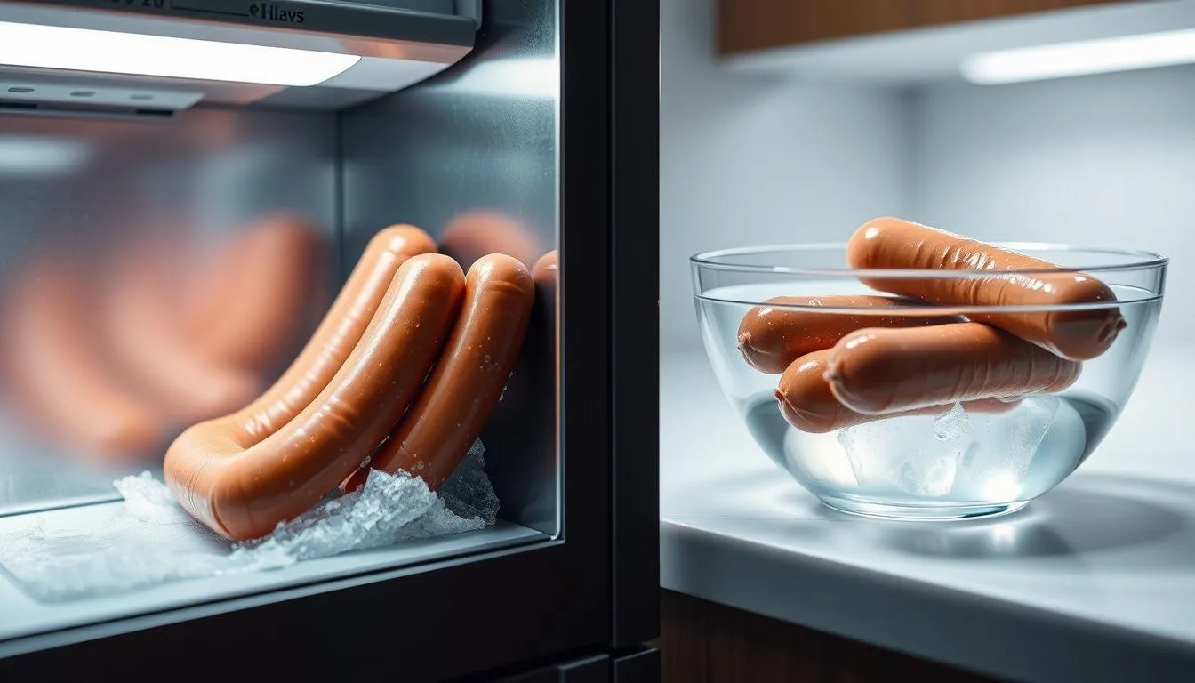 Tips Mencairkan Sosis Beku dengan Aman (c) Ilustrasi AI