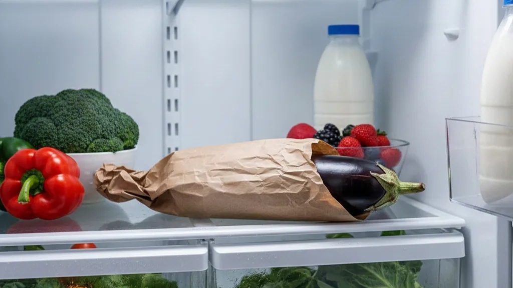 Cara Menyimpan Terong di Kulkas dengan Benar (c) Ilustrasi AI