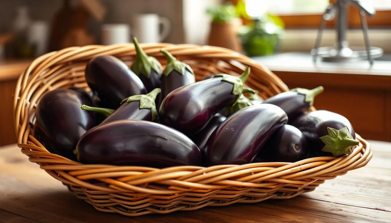 Cara Menyimpan Terong Tanpa Kulkas (c) Ilustrasi AI