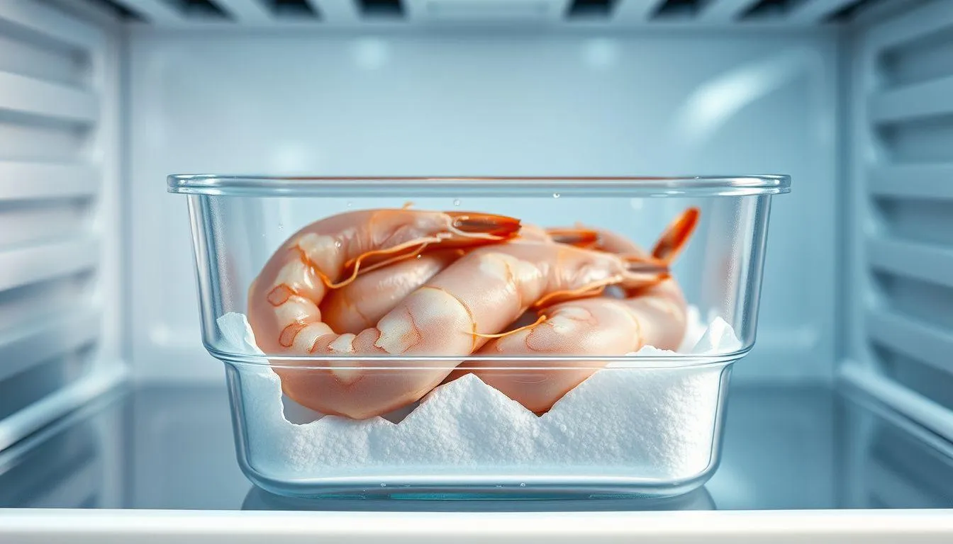 Cara Menyimpan Udang di Kulkas untuk Penyimpanan Jangka Pendek (c) Ilustrasi AI