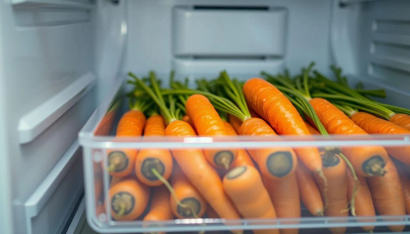 Cara Menyimpan Wortel di Kulkas (c) Ilustrasi AI