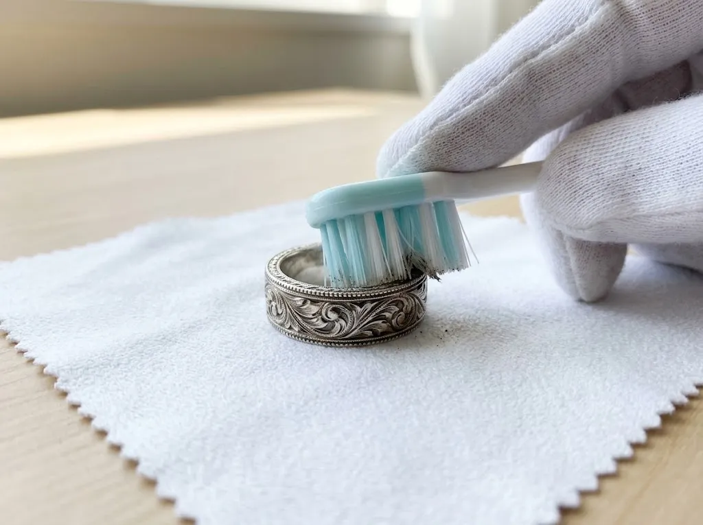 cara merawat cincin perak agar tetap mengkilap (AI generated)