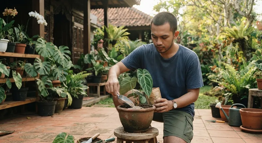 Cara Merawat Tanaman Anthurium (AI Generated)
