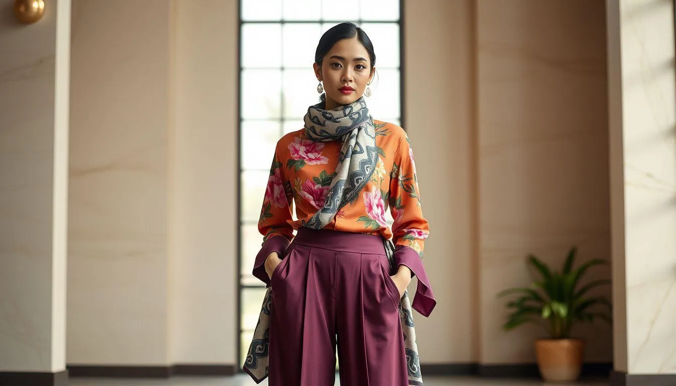 5. Cara Mix and Match dengan Mixing Prints dan Motif (c) Ilustrasi AI