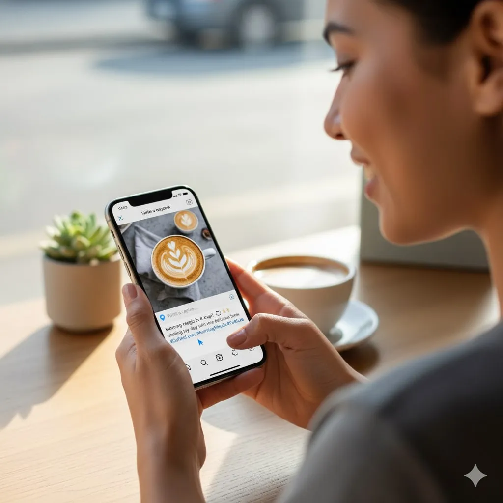 Metode Menggunakan Notes App untuk Add Space in IG Caption (c) Ilustrasi AI