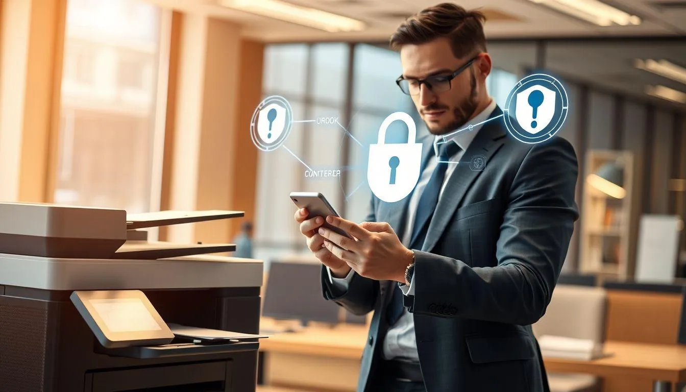 Keamanan dan Privasi dalam Mobile Printing (c) Ilustrasi AI