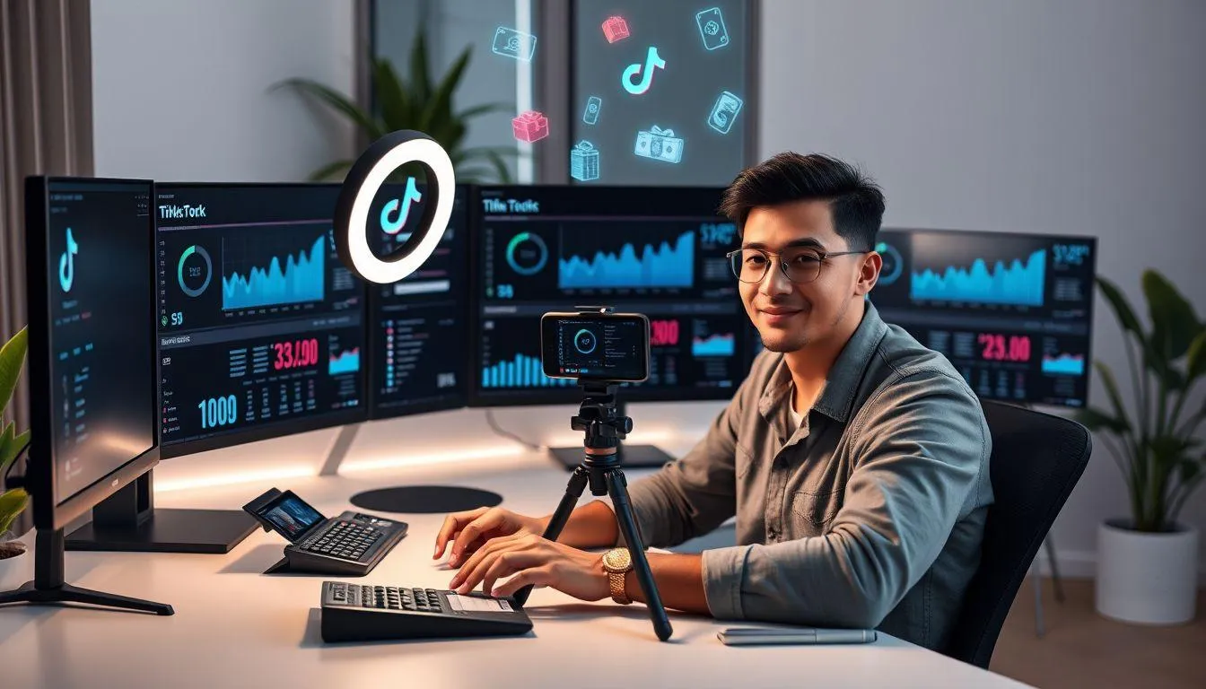 Monetisasi dan Menghasilkan Uang dari TikTok (credit:Image by AI)