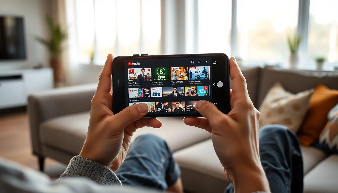Cara Nonton TV di HP Menggunakan YouTube (c) Ilustrasi AI