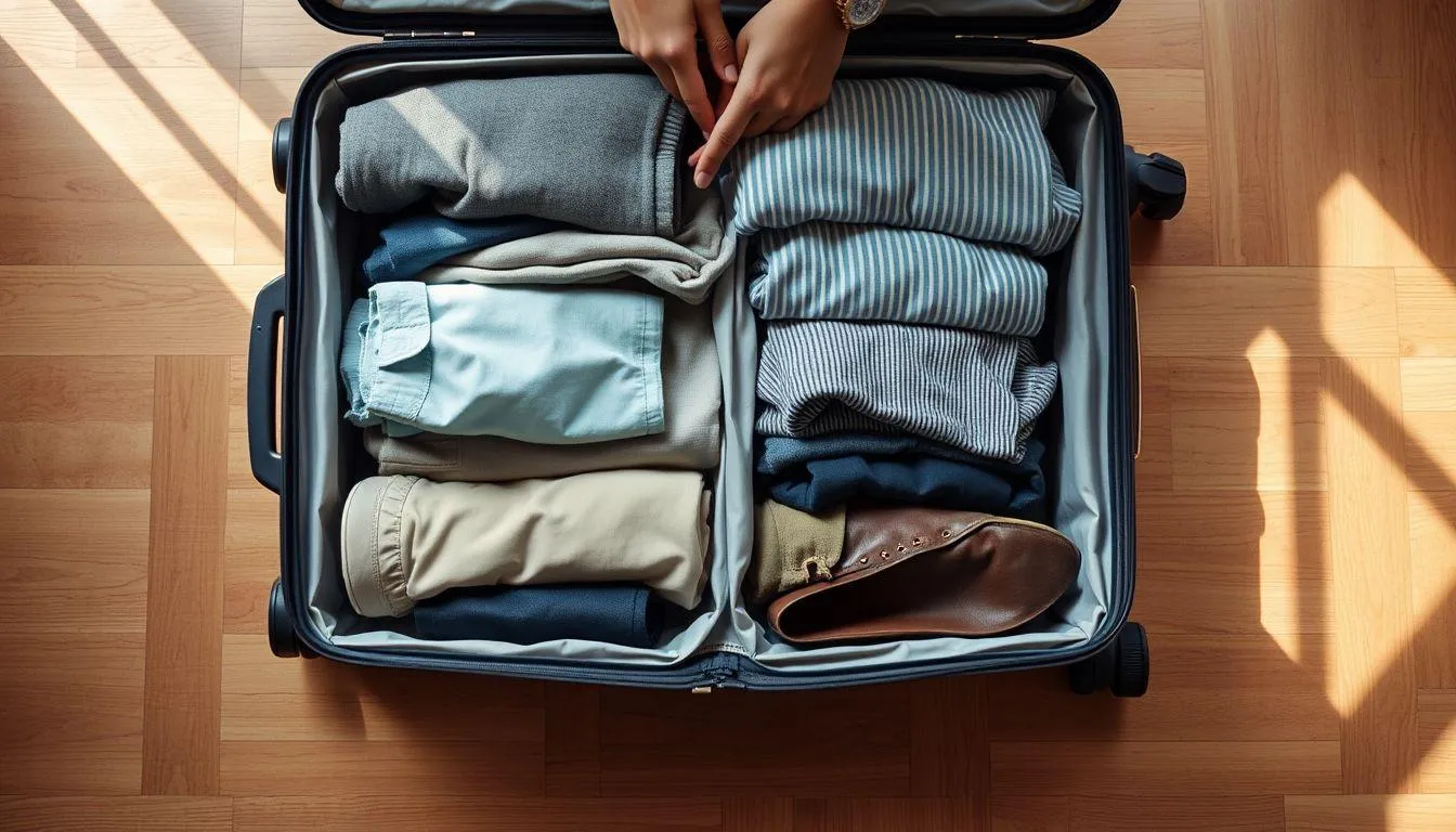 5. Susun Pakaian dari yang Berat ke Ringan (c) Ilustrasi AI