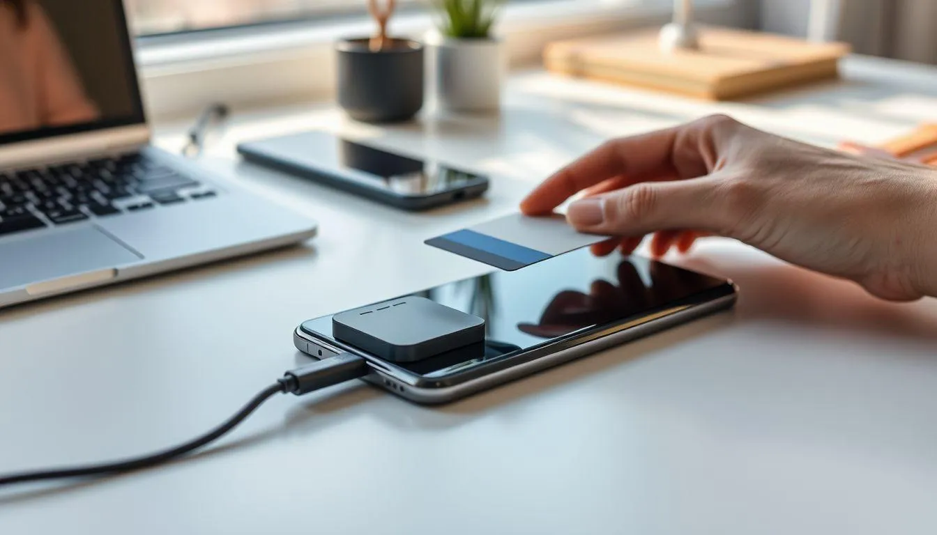 2. Menggunakan NFC Reader Eksternal (c) Ilustrasi AI