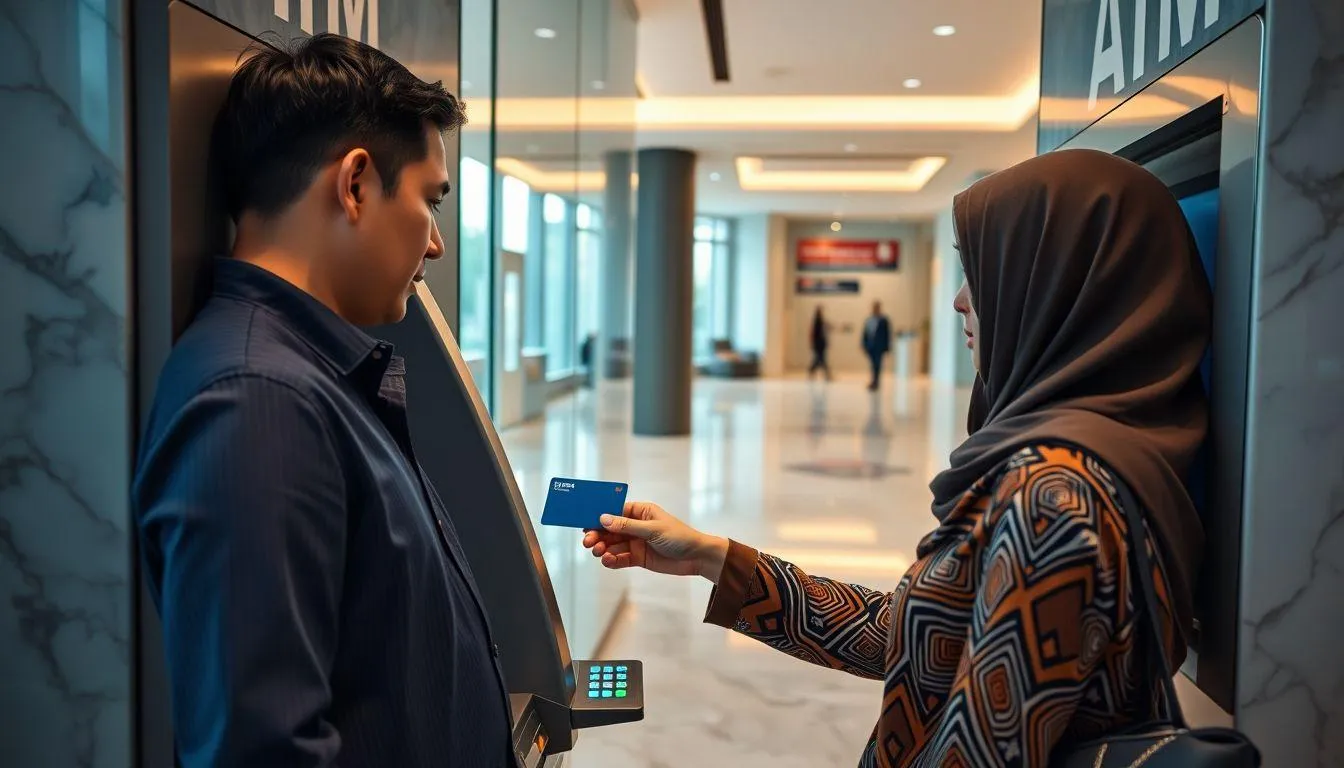 Pembayaran Melalui ATM Bank (credit:Image by AI)