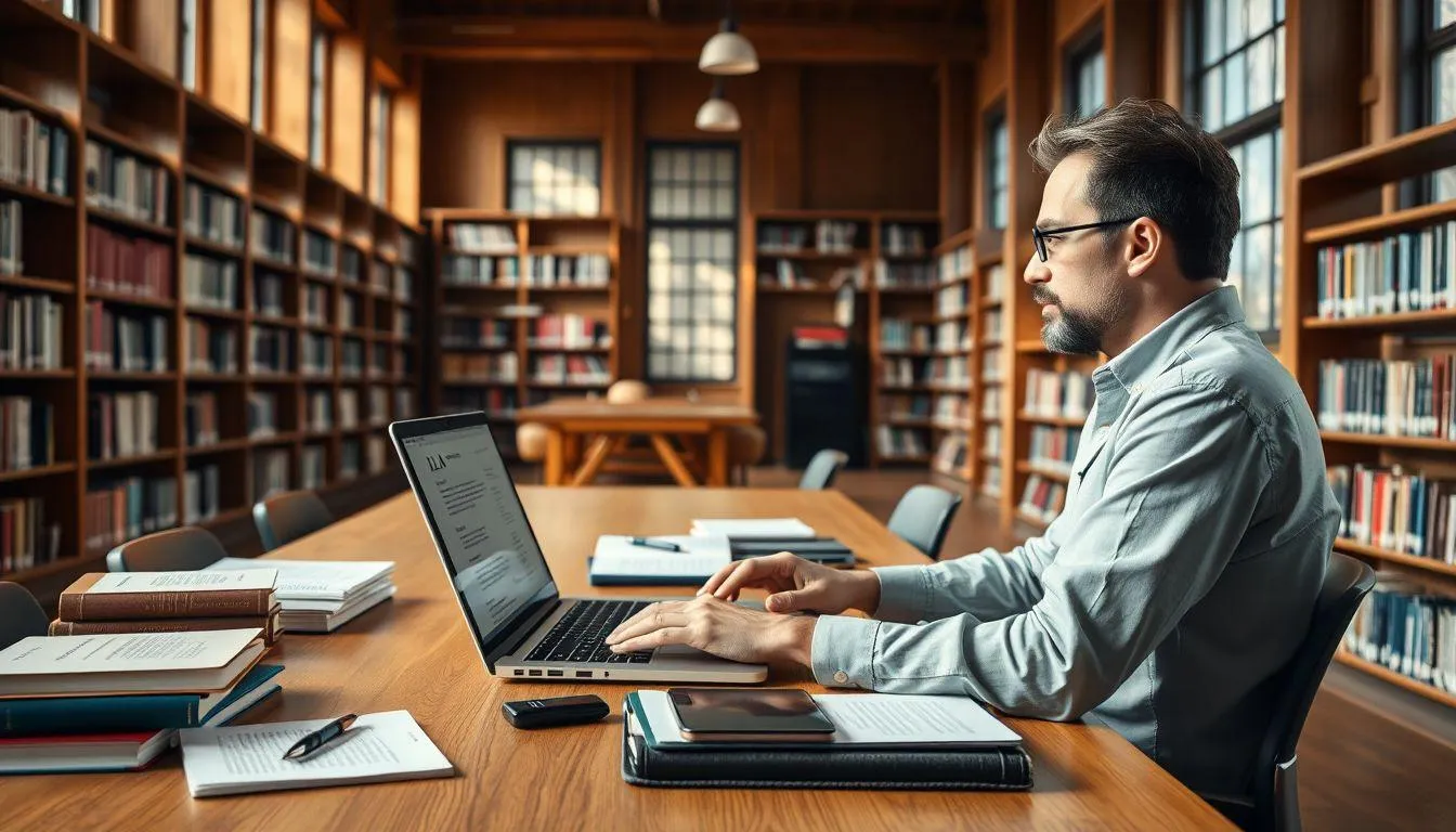 Format MLA Style untuk Referensi Website (c) Ilustrasi AI